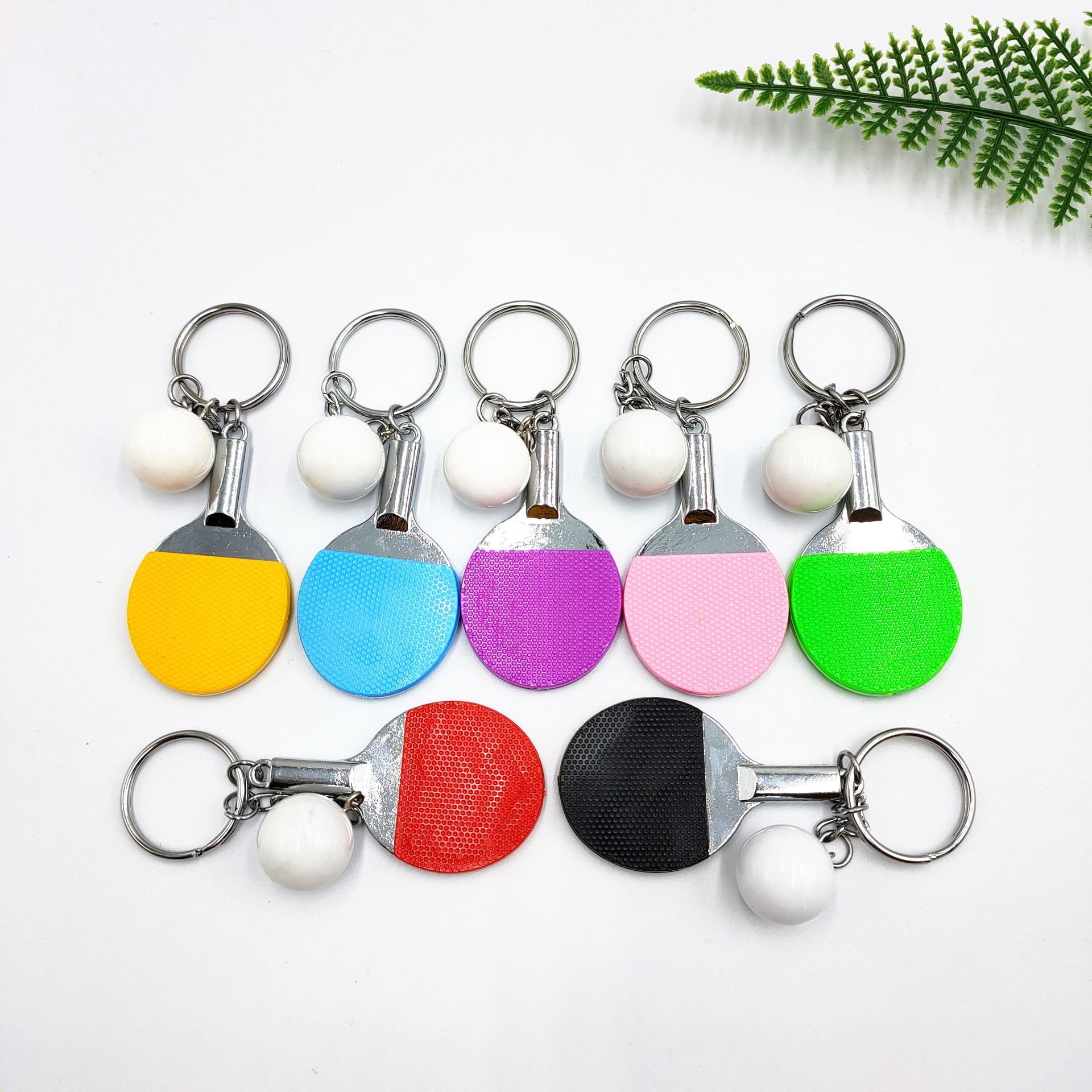 Table Tennis Umpire - 7Pcs Fashion Table Tennis Racket Keychain