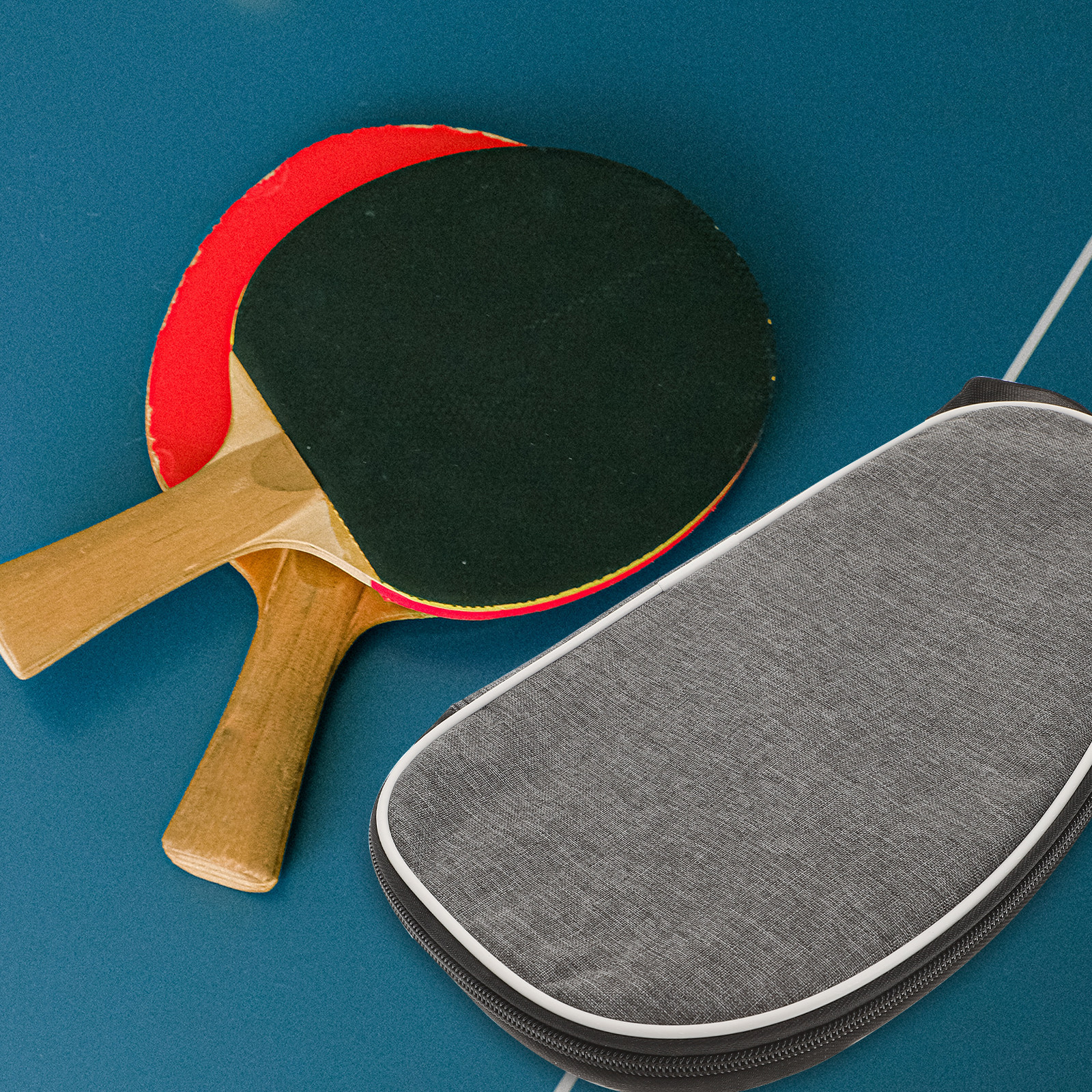 Table Tennis Player - Grey Table Tennis Bag Portable Oxford