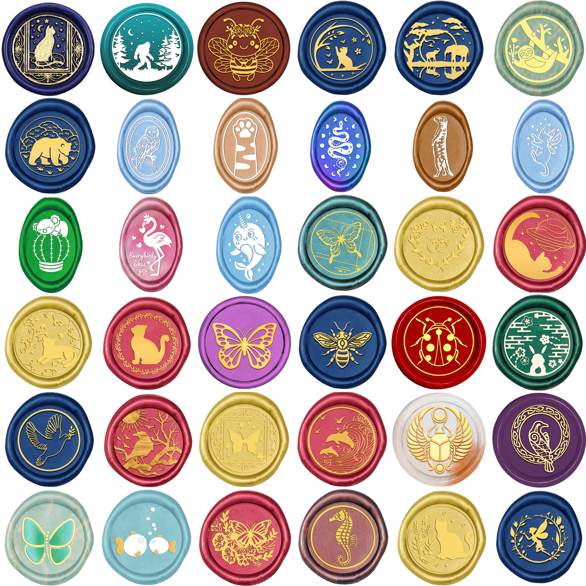 Wax Seal Stamps Koala Cat Bear – Butterfly Rubber Sheet Bewertung und Preis