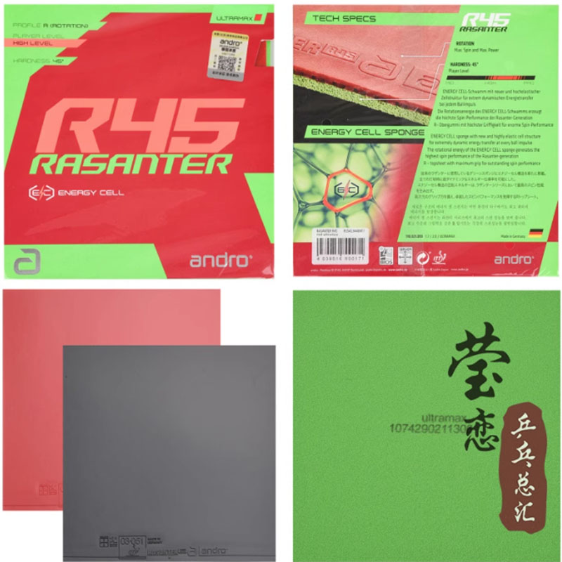 Andro Rasanter R45 47 50 C45 4 – Table Tennis Bat Bewertung und Preis