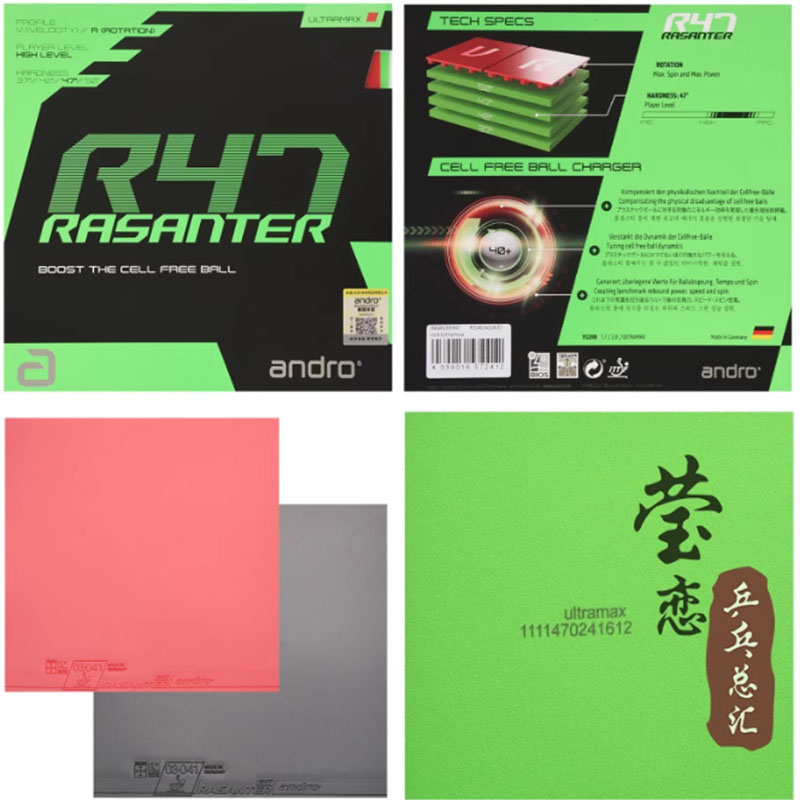 Andro Rasanter R45 47 50 C45 4 – Table Tennis Bat Bewertung und Preis