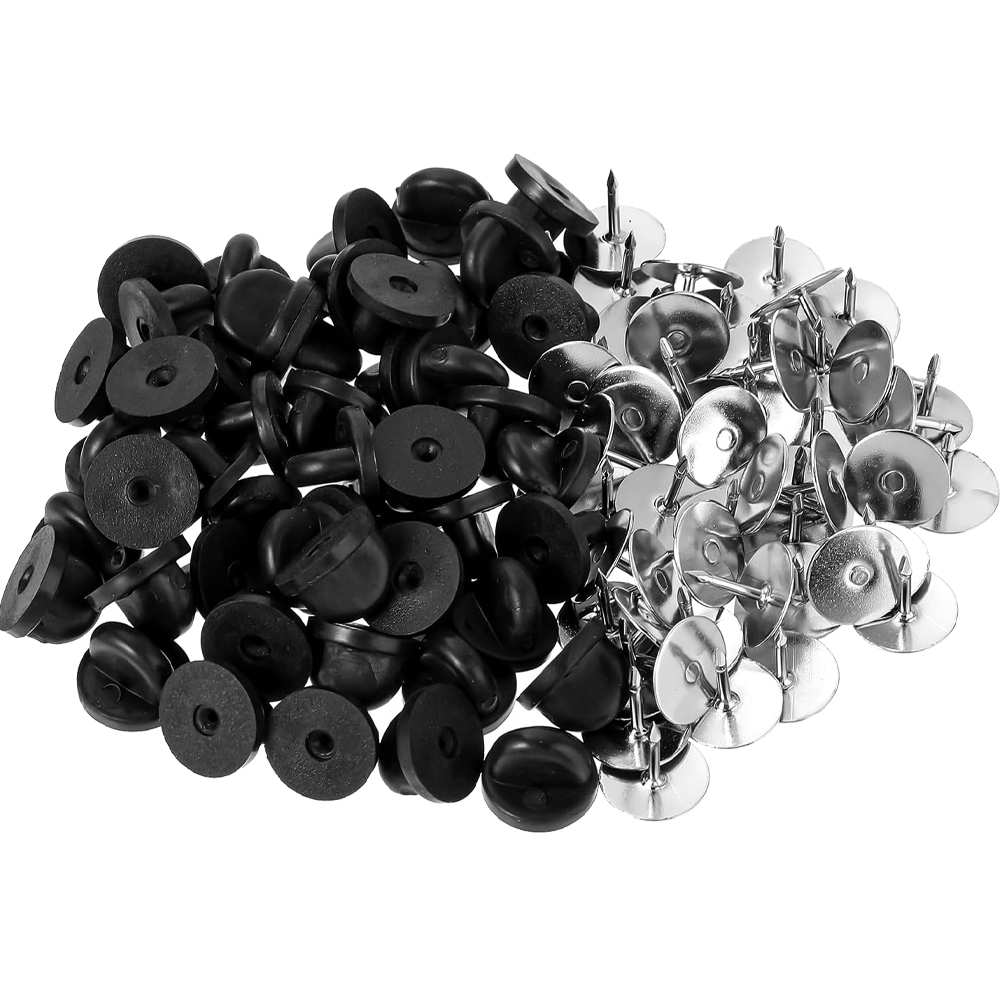 50Pairs Rubber Blank Pin Backs – Butterfly Rubber Sheet Bewertung und Preis