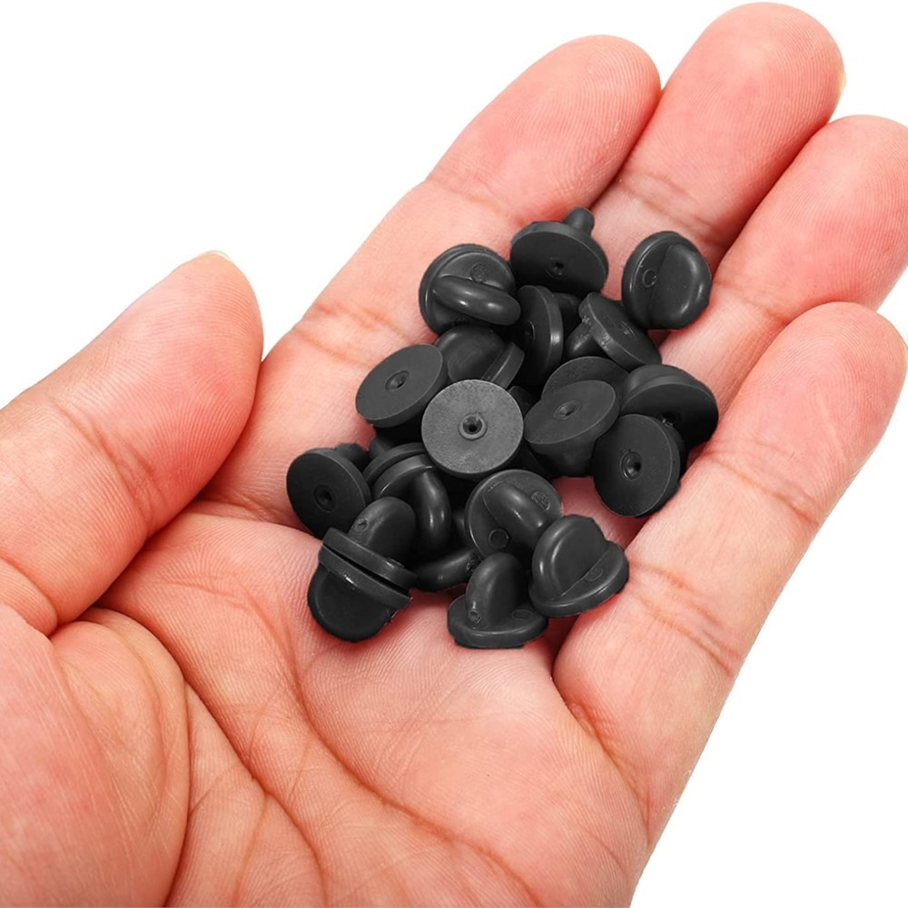 50Pairs Rubber Blank Pin Backs – Butterfly Rubber Sheet Bewertung und Preis