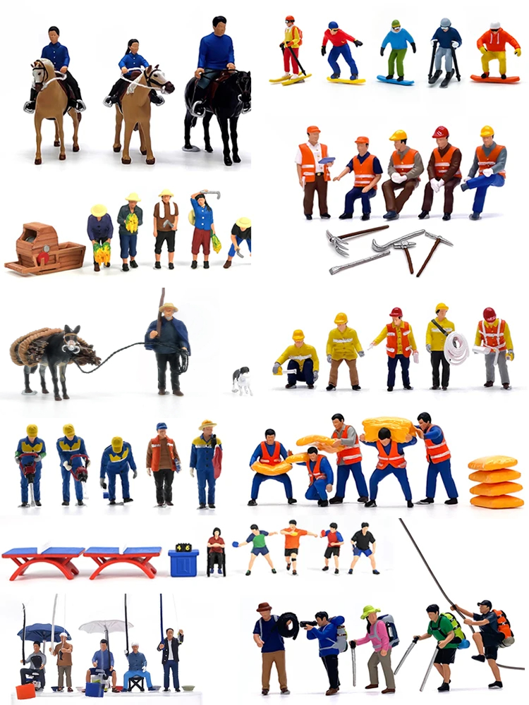 HO 1:87 Painted Figures HO Sca – Table Tennis Market Bewertung und Preis